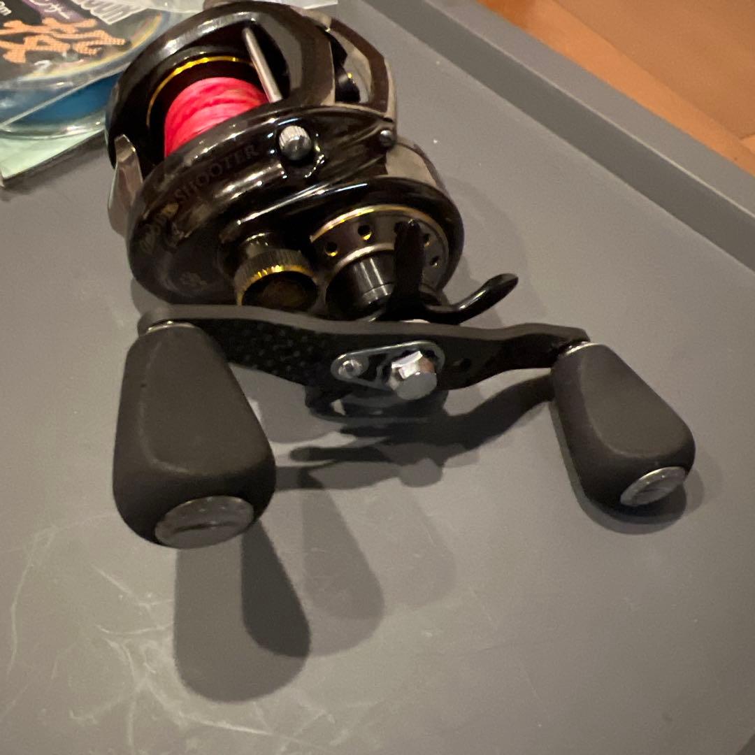 ビックシューターコンパクト右ハン8.0:1 カスタムハンドル、替えスプールetc