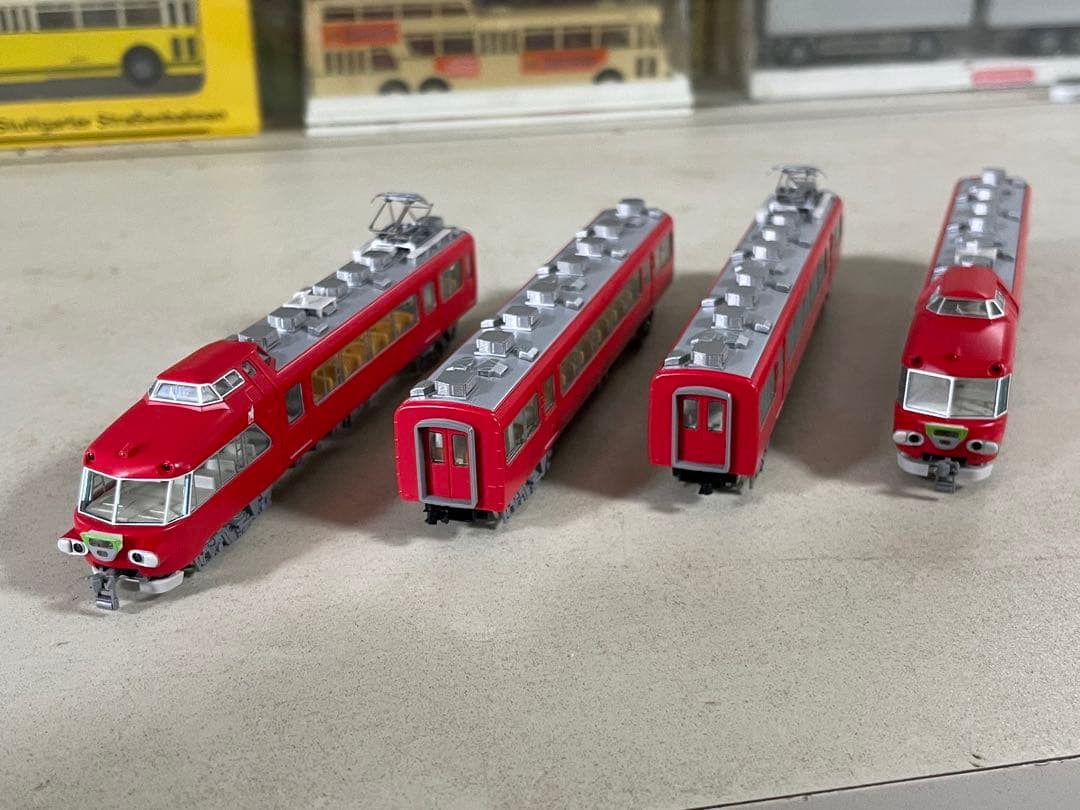 名鉄7000系パノラマカー日車夢工房限定セット4両TOMIX製室内灯点灯