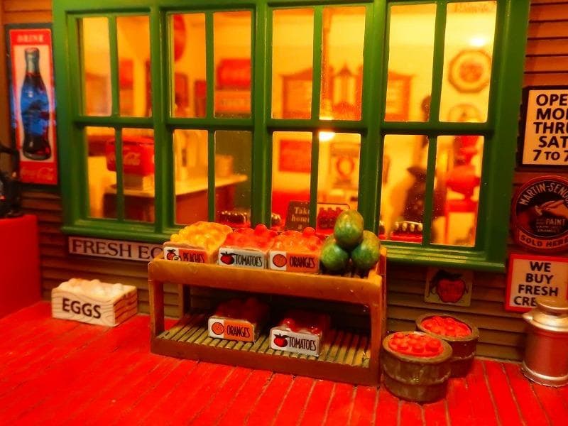 コカコーラ★オールドストア ジオラマクロック アメリカンダイナー ルート66