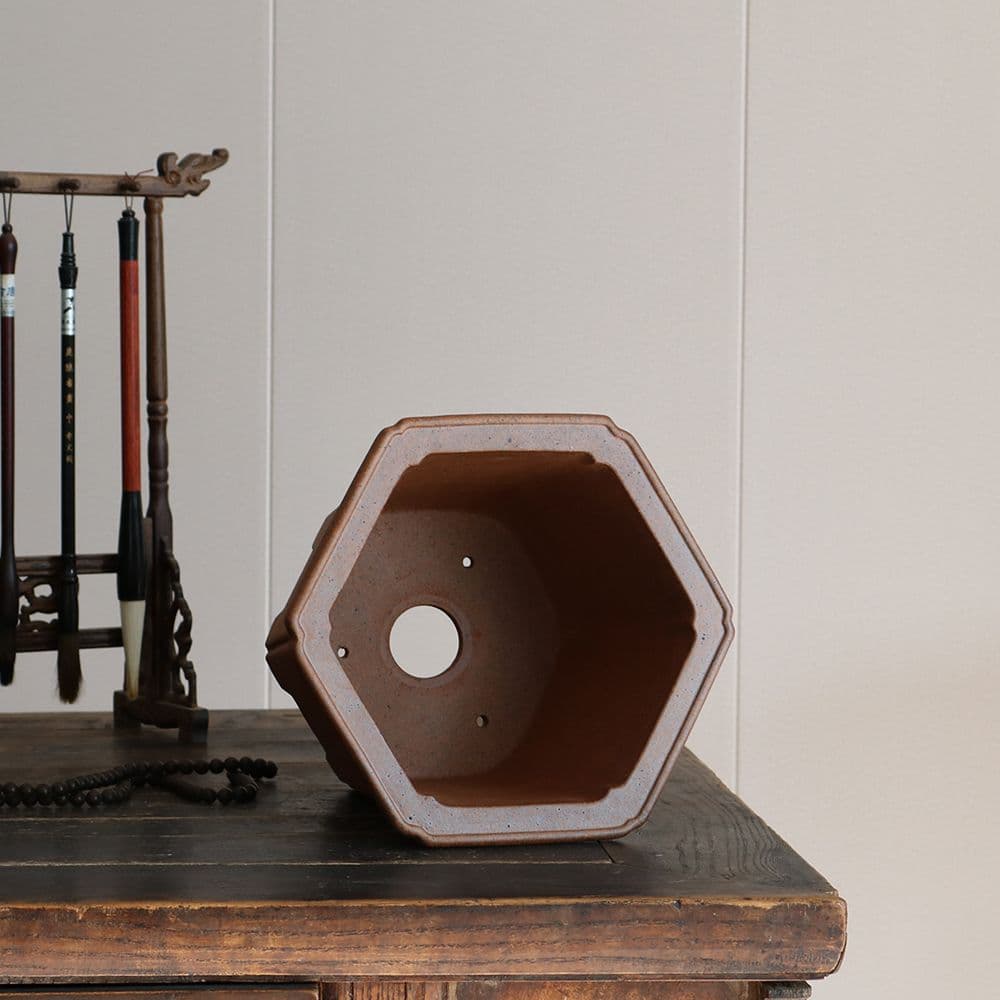 六方らん鉢 多肉植物鉢 紫砂鉢 盆栽鉢 植木鉢 小品盆栽鉢 大品盆栽鉢