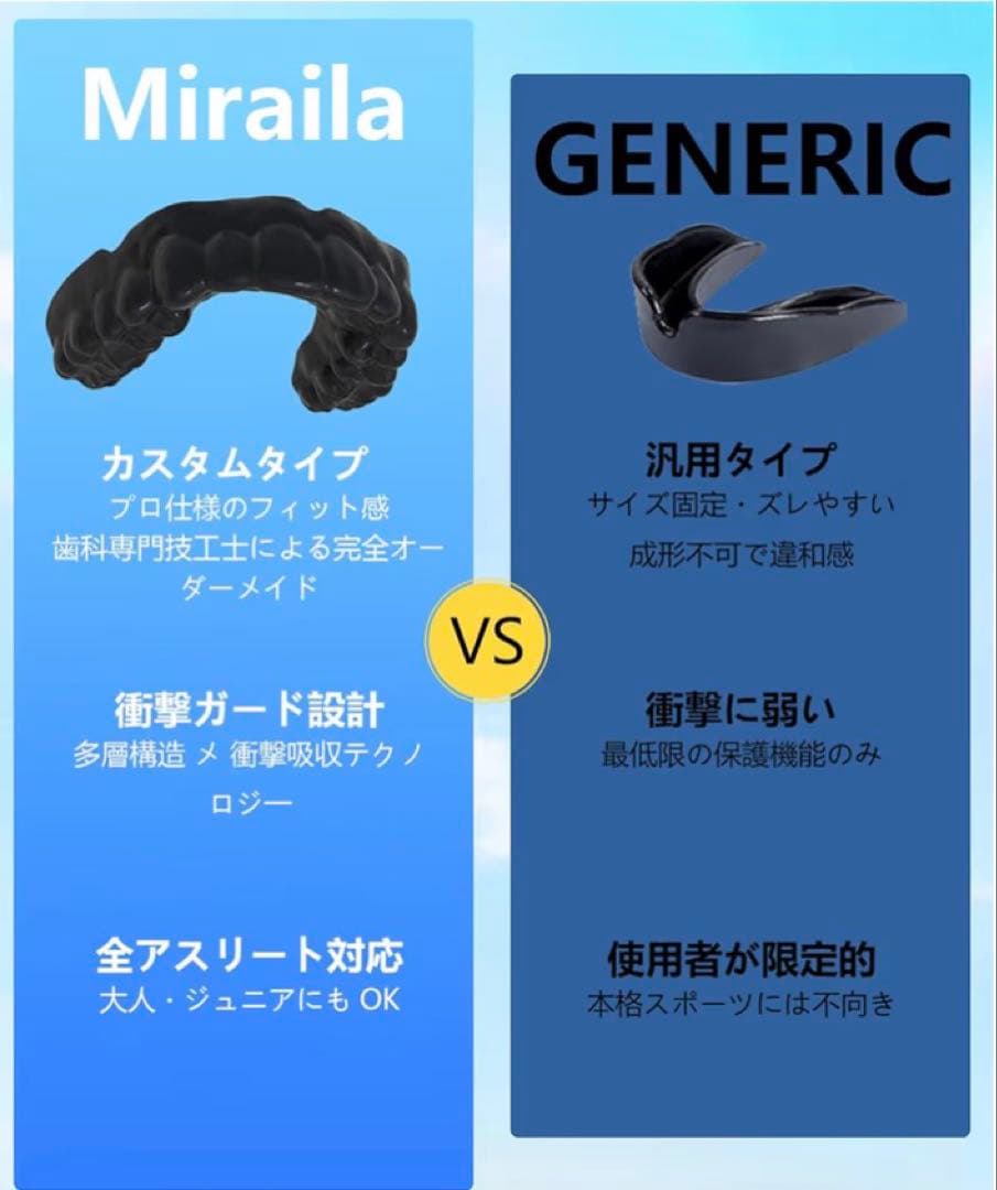 カスタム スポーツマウスピース 色選択可