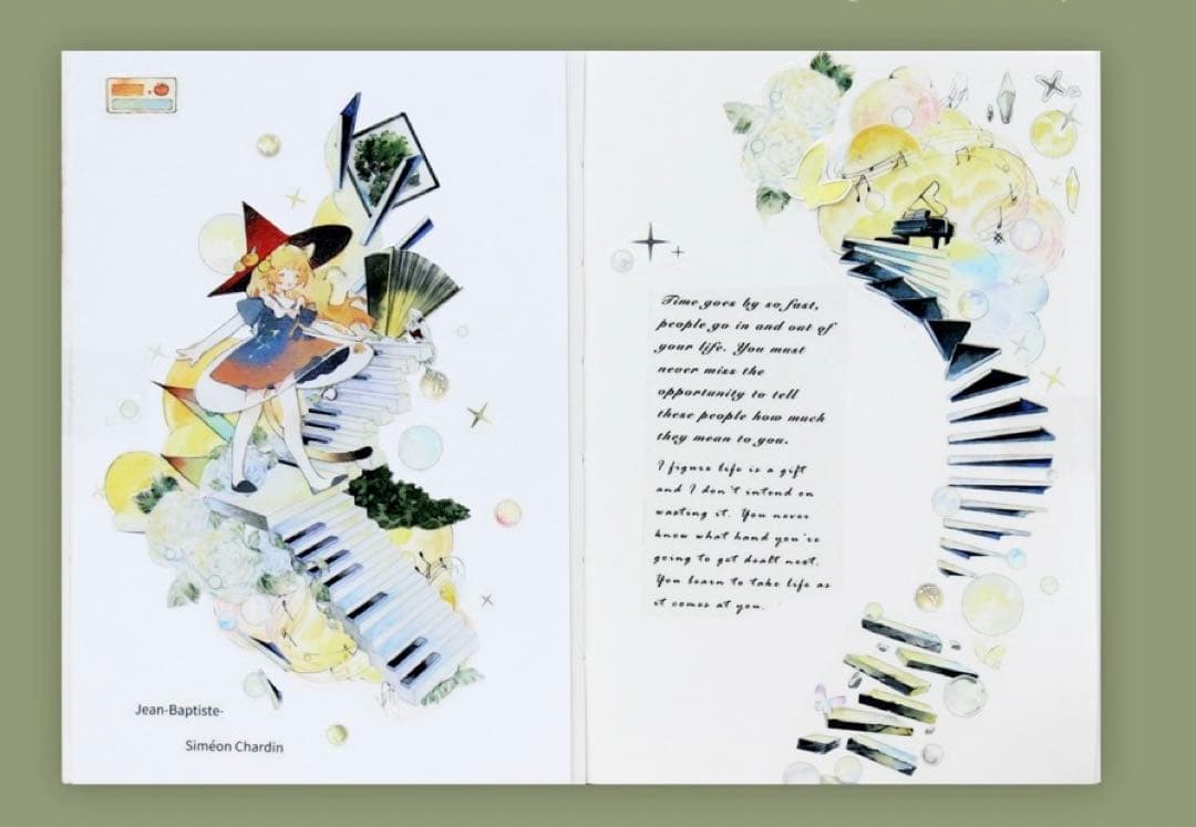 moodtape《云梯音阶》海外マスキングテープ　マステ 【1609】