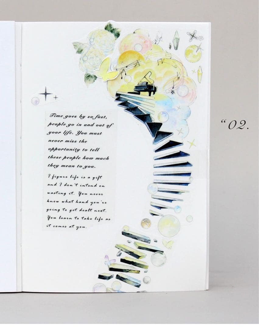 moodtape《云梯音阶》海外マスキングテープ　マステ 【1609】