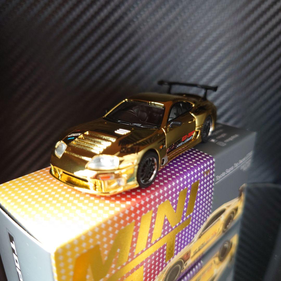 東京オートサロン限定　MINI GT トヨタ スープラ GT300 ゴールド
