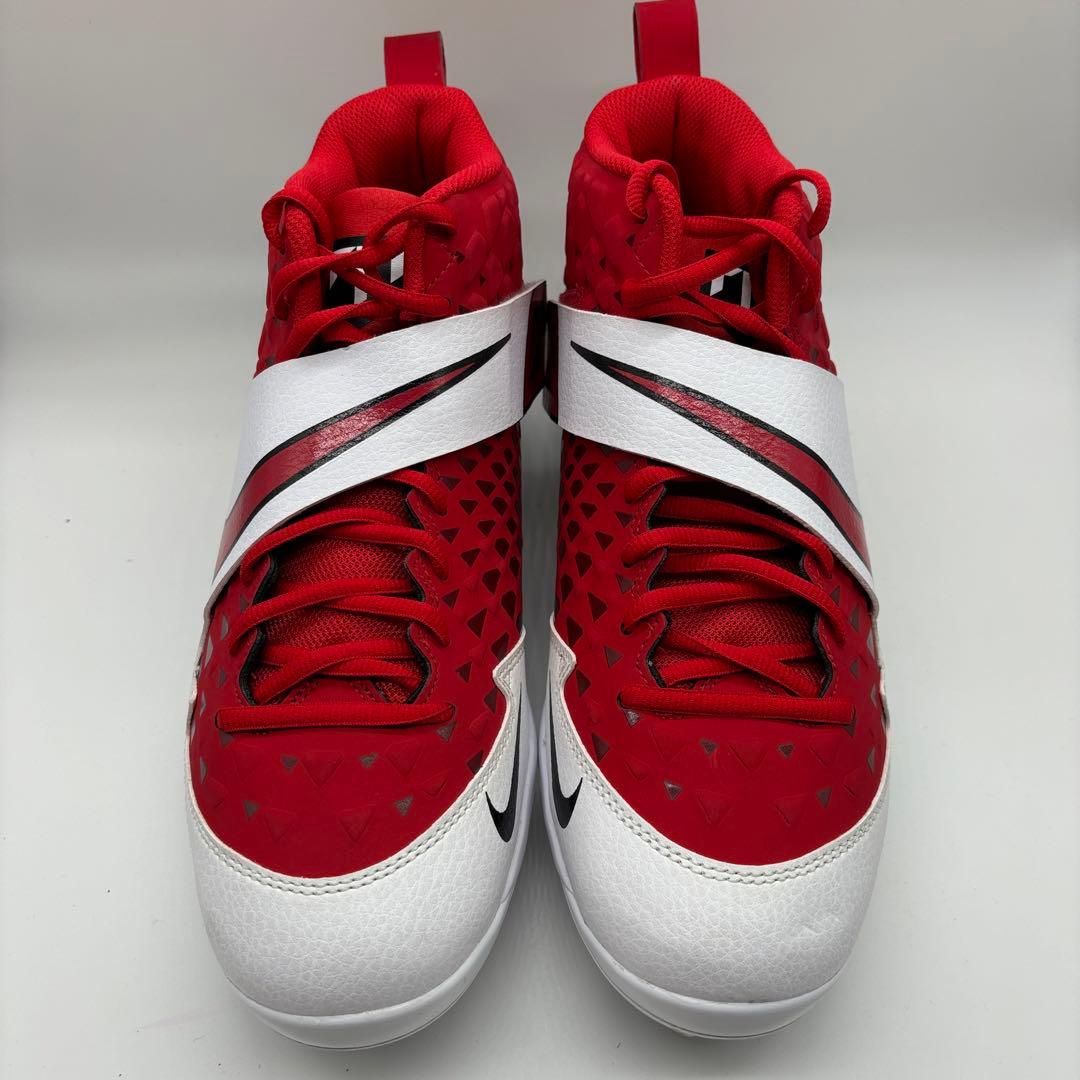 NIKE 野球　スパイク　金具　レッド 赤 27㎝ミドルカット 軽量