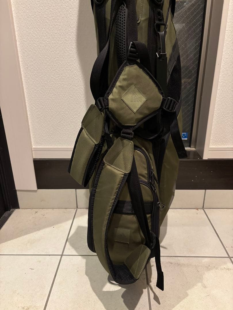 アディダス スタンド式キャディバッグ カーキ