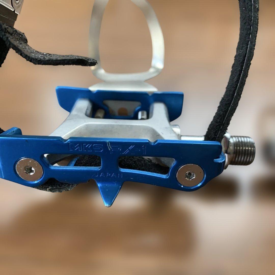 AKS X-1 自転車用ペダル 青