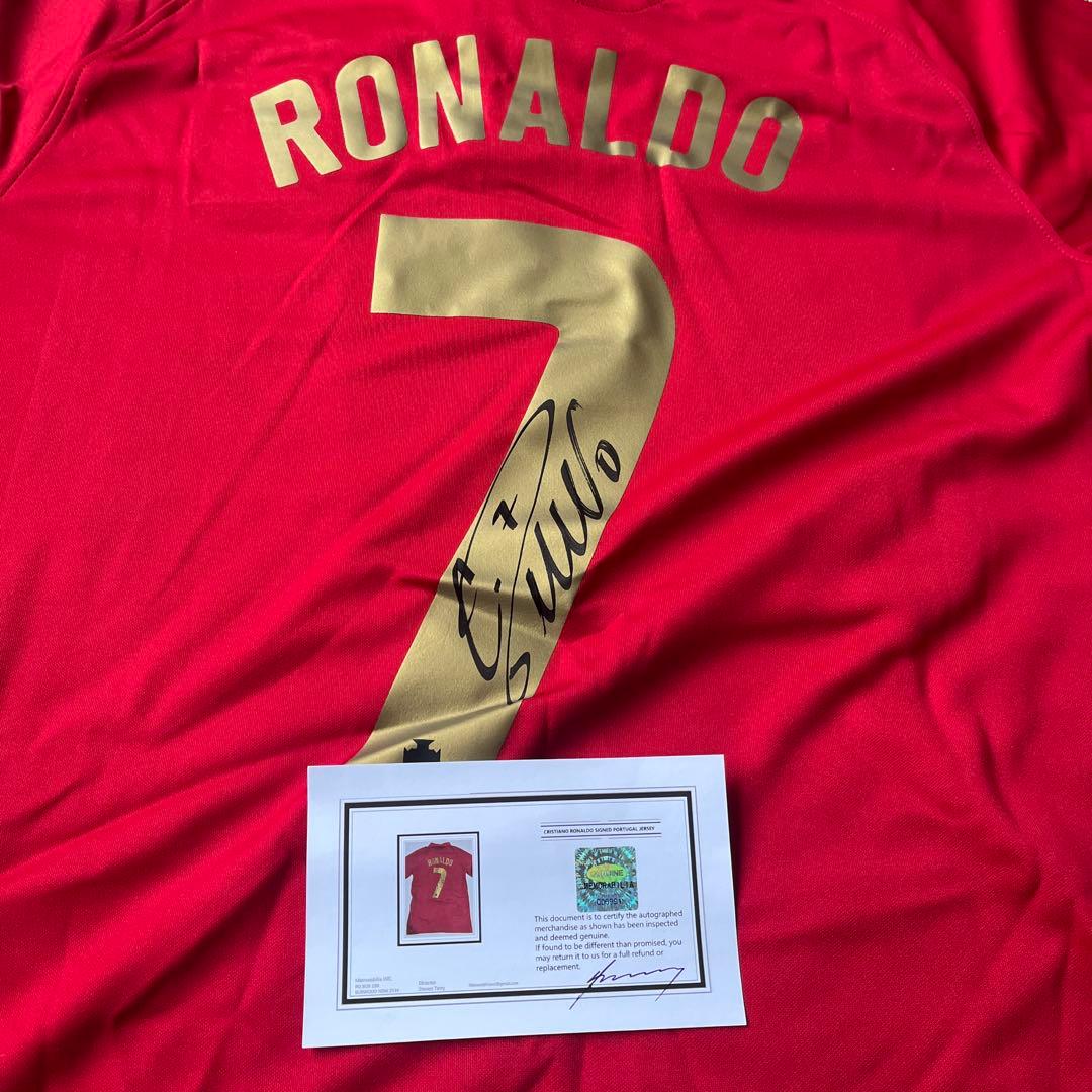 Cristiano Ronaldo サイン入りポルトガルジャージ