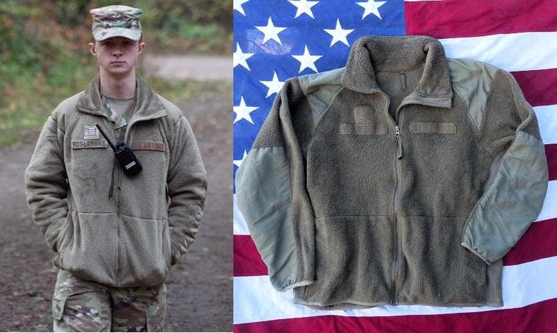 米軍実物　ポーラテックフリースジャケット　M-R　コヨーテ ECWCS　150