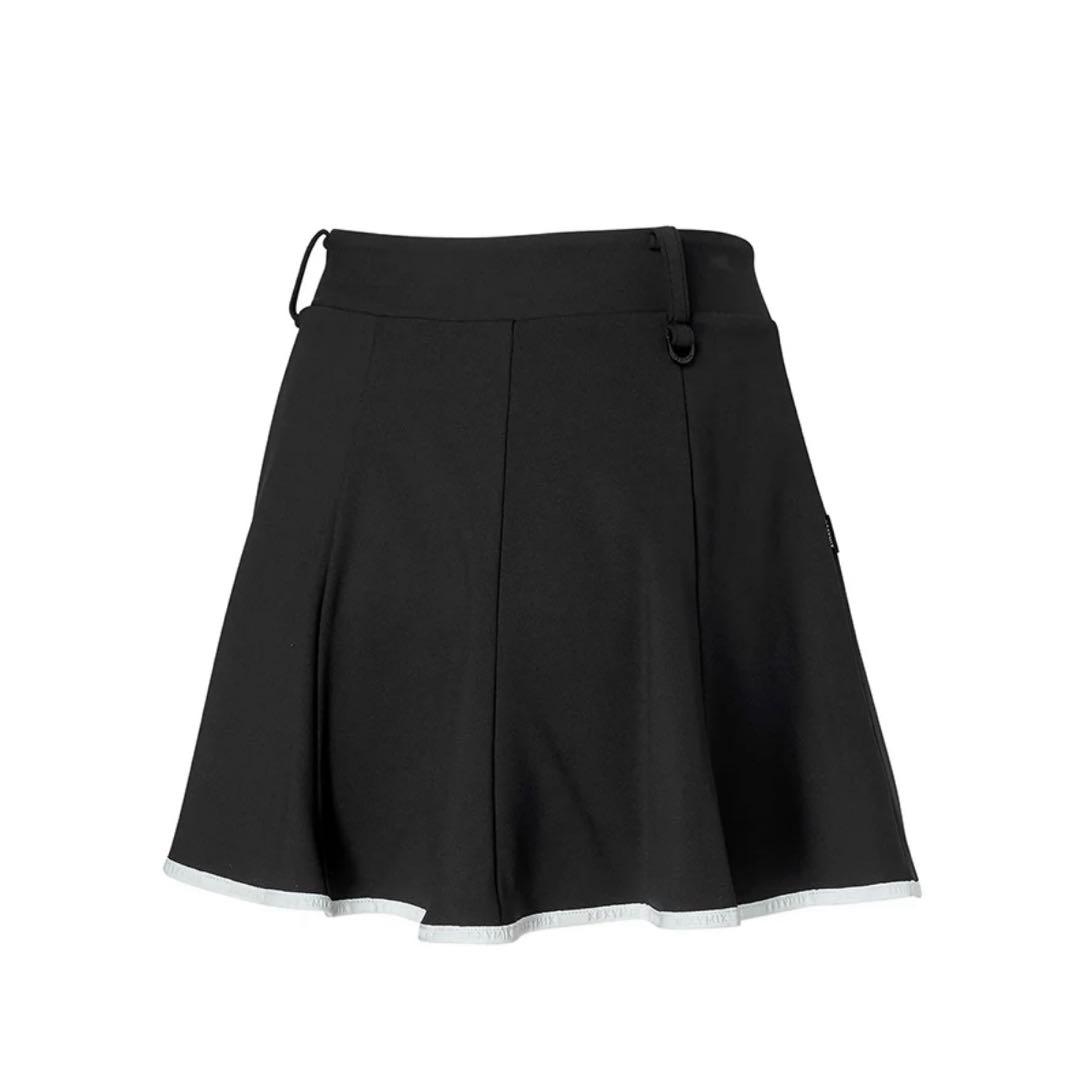 XEXYMIX 配色ライン入り フレアスカート インナーパンツ付き