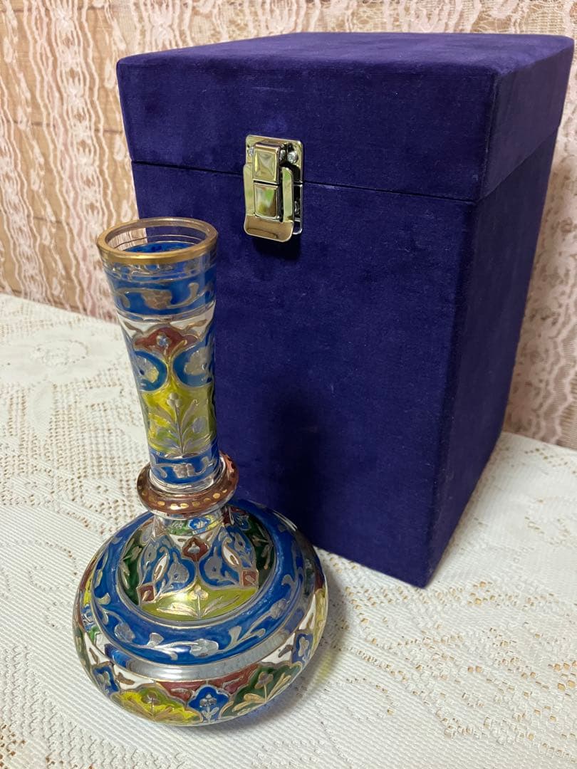 フリッツ・ヘッケルト　エナメル彩、金彩