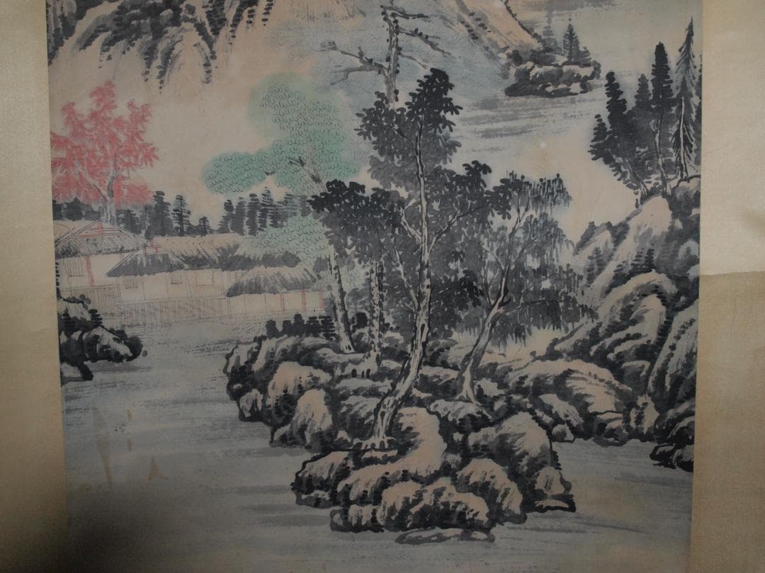 掛け軸　中国清時代人物図　肉筆掛け軸　激安骨董品 古美術 AK2189A9-2