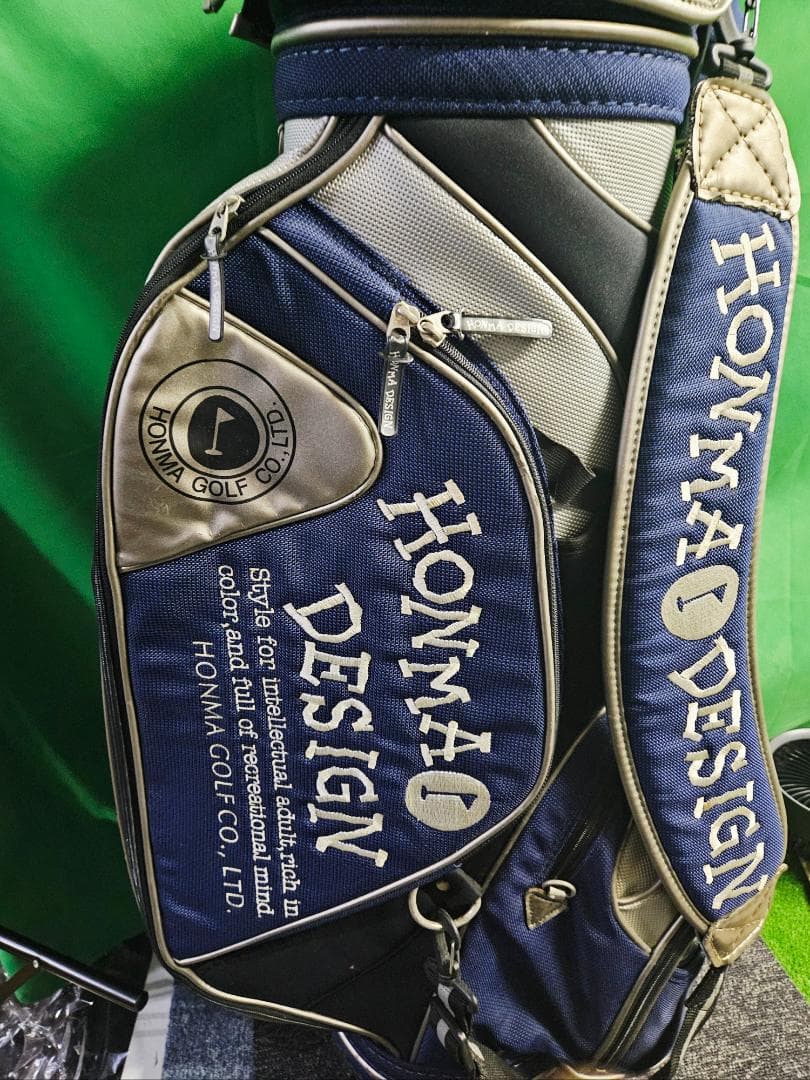 送料無料/超美品　HONMA DESIGN キャディバッグ ネイビー