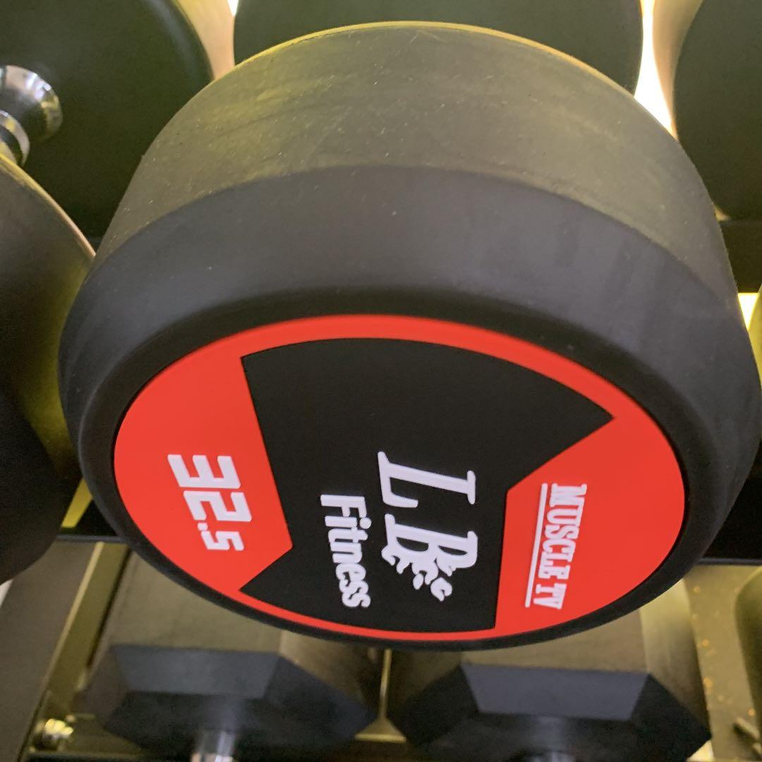 32.5kg ラバーダンベル 2個