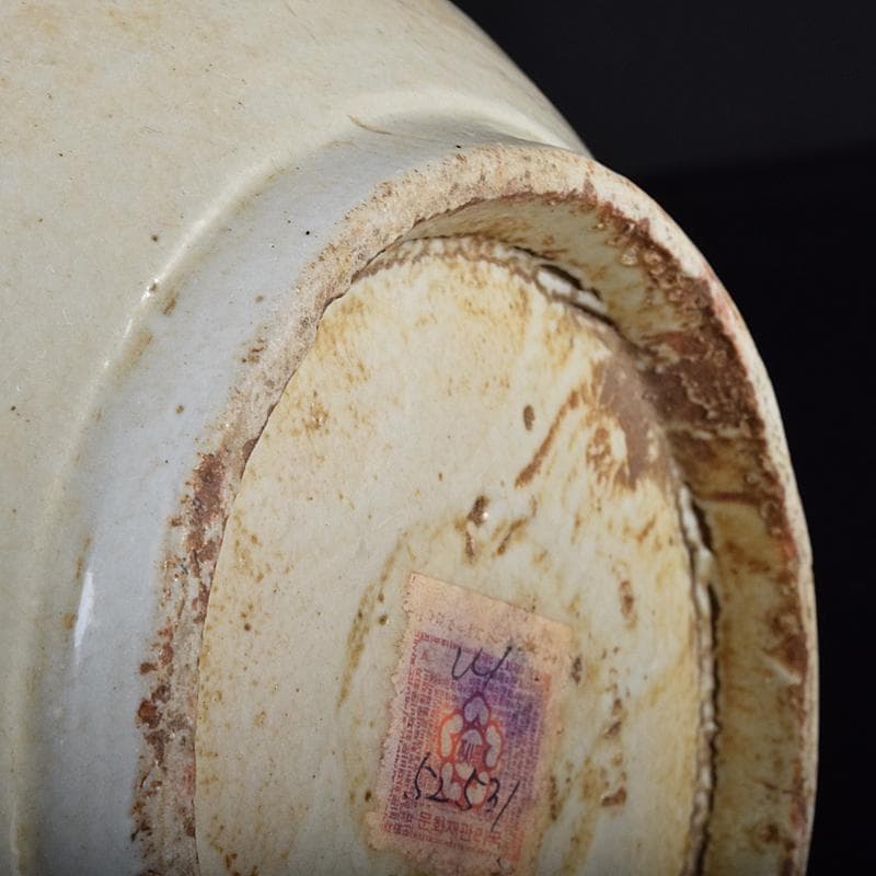 朝鮮美術　李朝　高麗白磁　染付　壷　V　R7947B