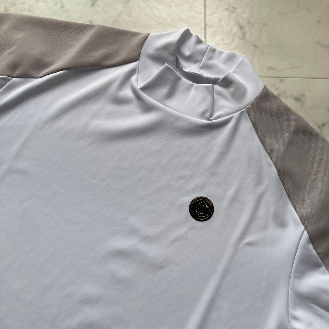 定価28600円【新品】レディース38ランバンスポール モックネックシャツ白