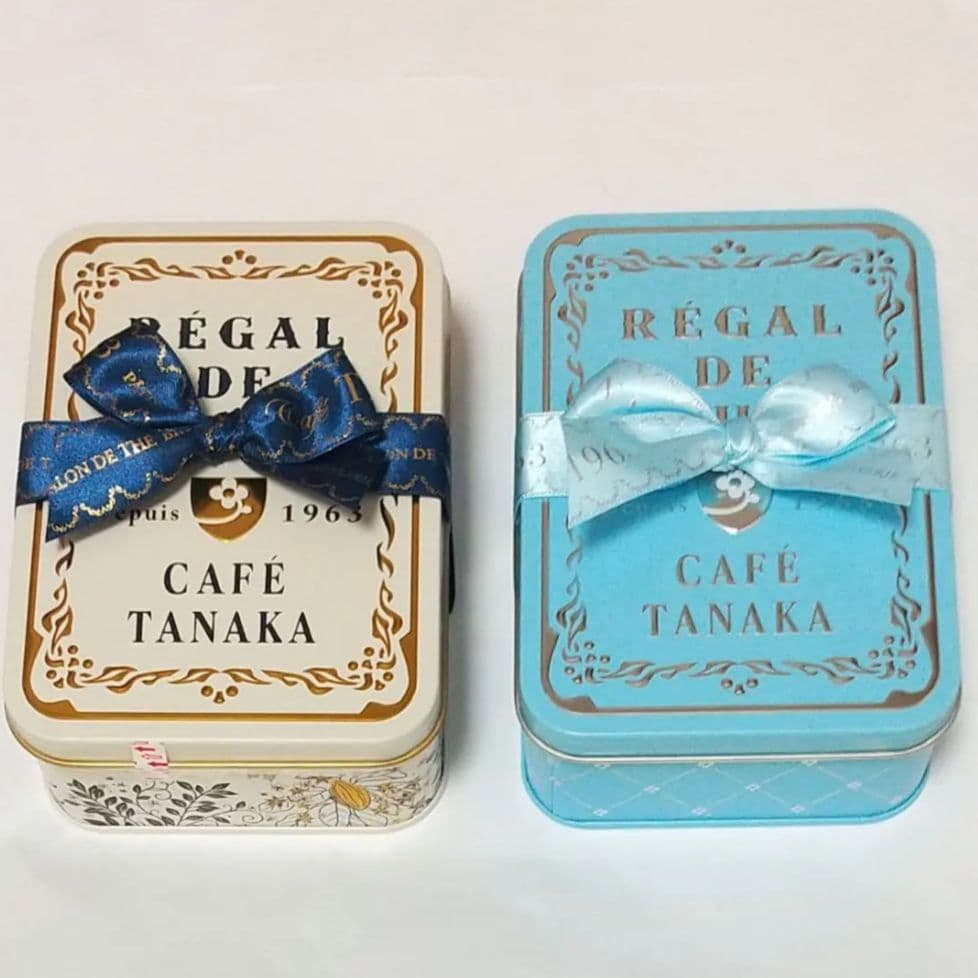 カフェタナカ バレンタイン 2缶セット クッキー缶