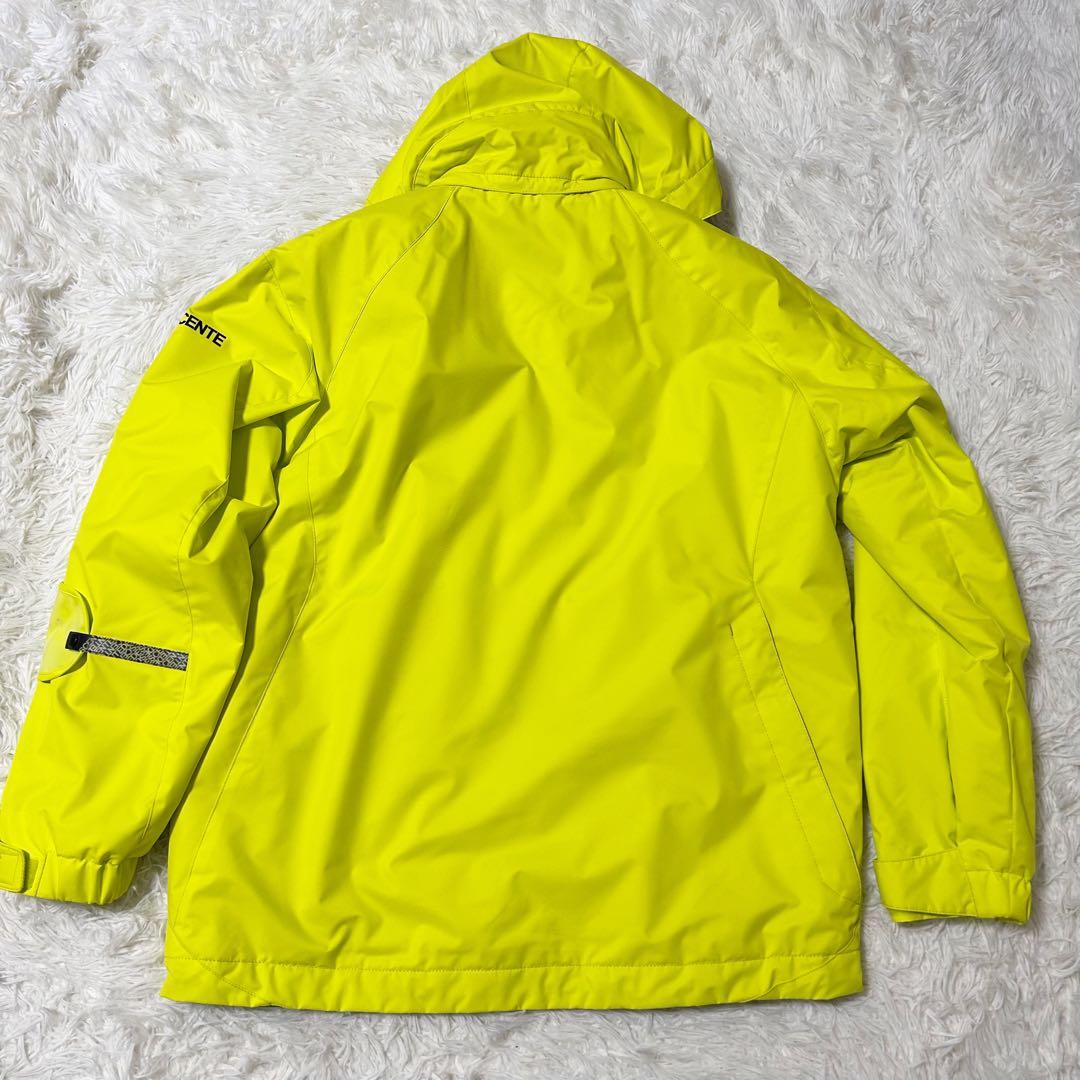 【美品】DESCENTE デサント スキーウェア 上下 シンプル イエロー Ｌ