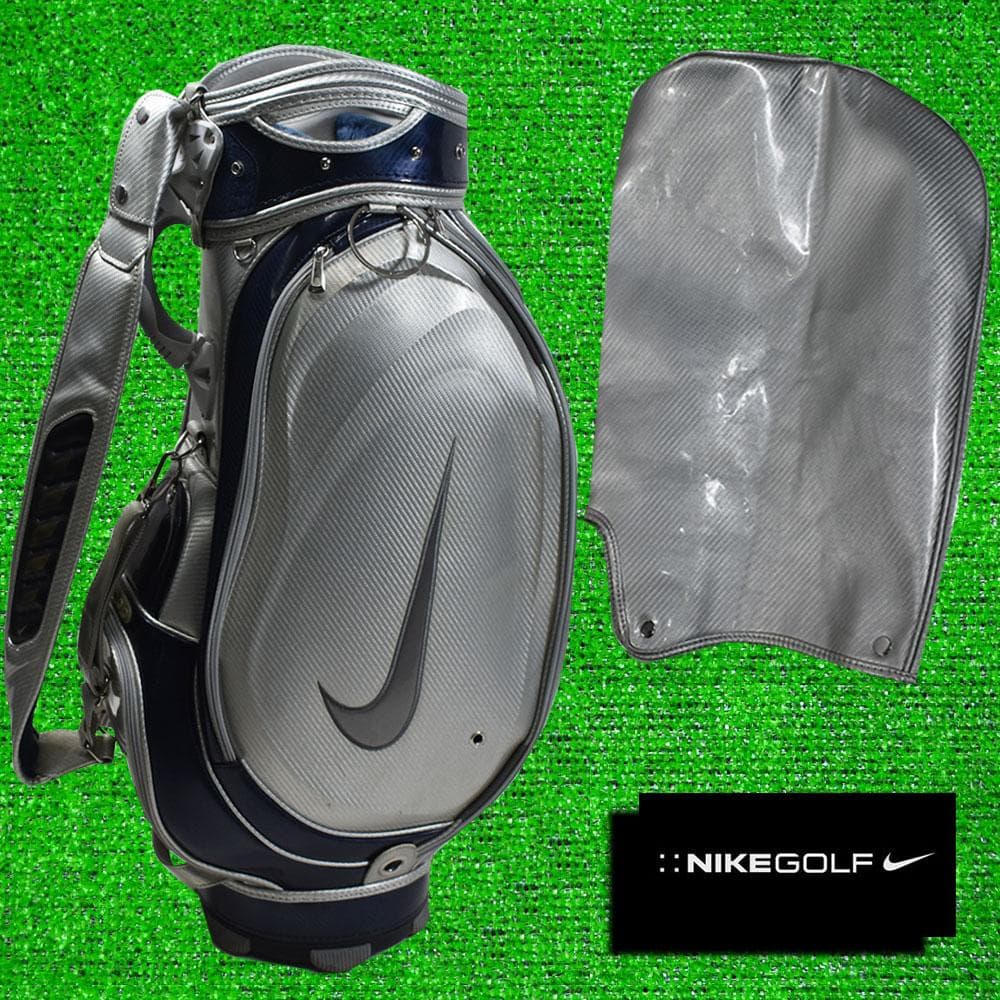 NIKE GOLF ナイキ ゴルフ キャディバッグ９.５型【シルバー】中古！