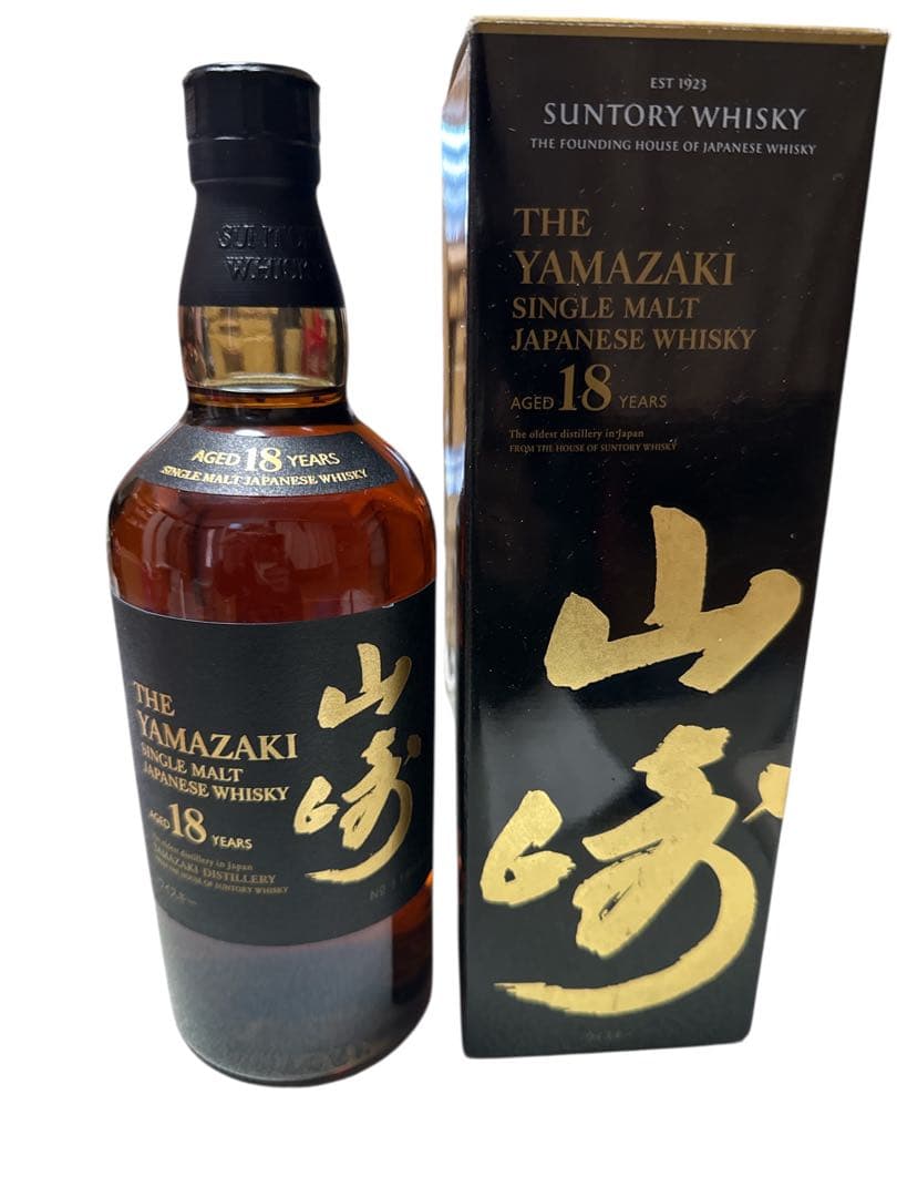 サントリー 山崎18年 シングルモルト ウイスキー 700ml 箱付き 未開封