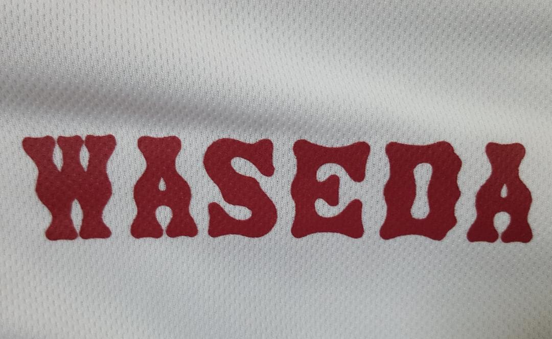 廃番　早稲田 大学 野球 シャツ Mサイズ アシックス　　　　六大学 慶應 高校