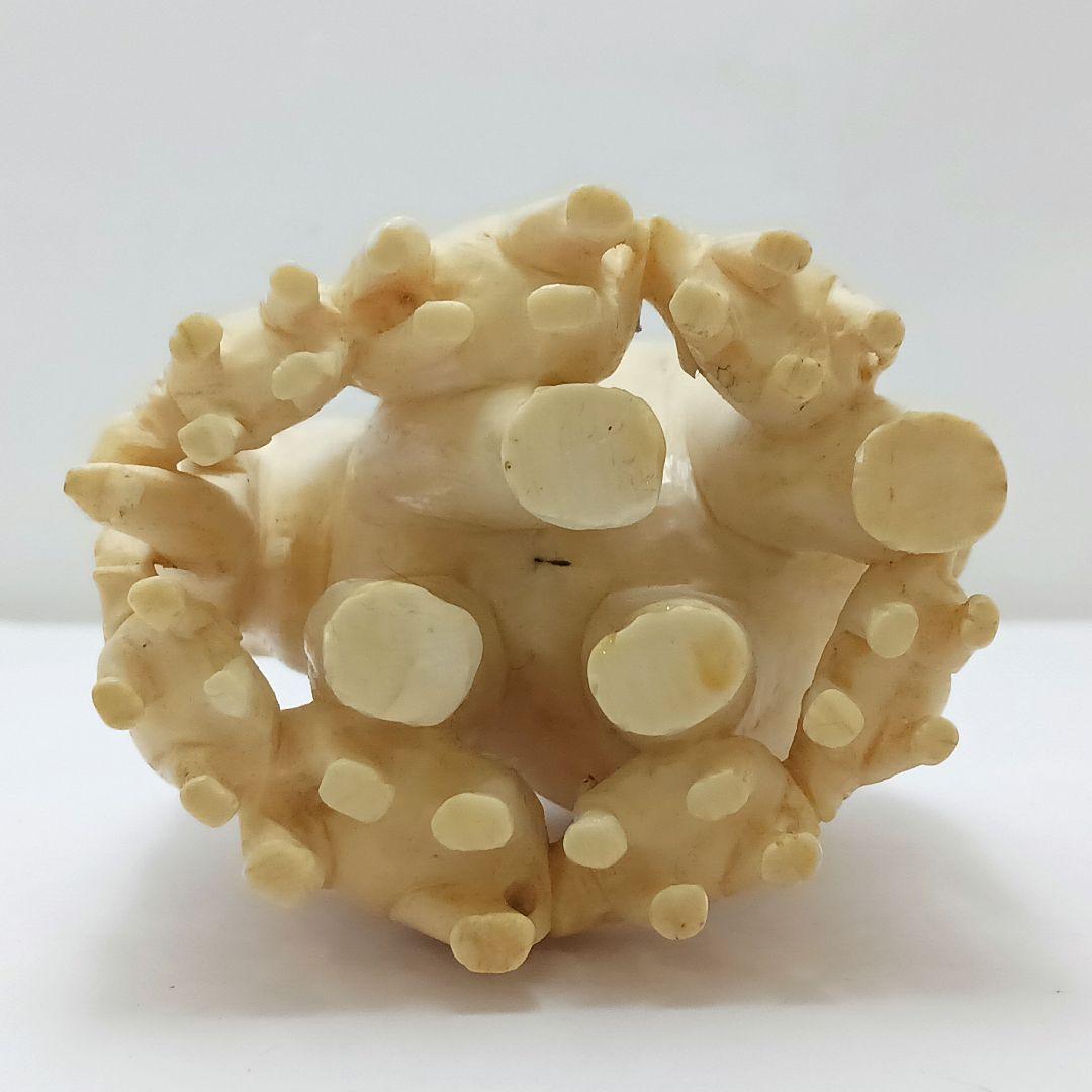 Y2555 高級彫刻 象モチーフ 置物 オブジェ 重量318.2g