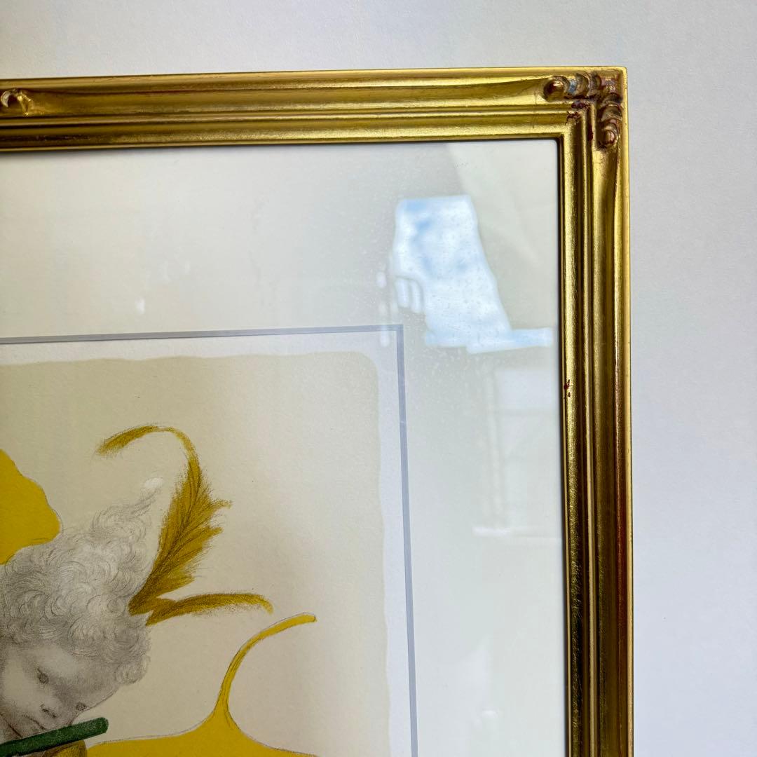 DA404 与勇輝　yuki ATAE絵画　絵　天使　キューピット　銀杏