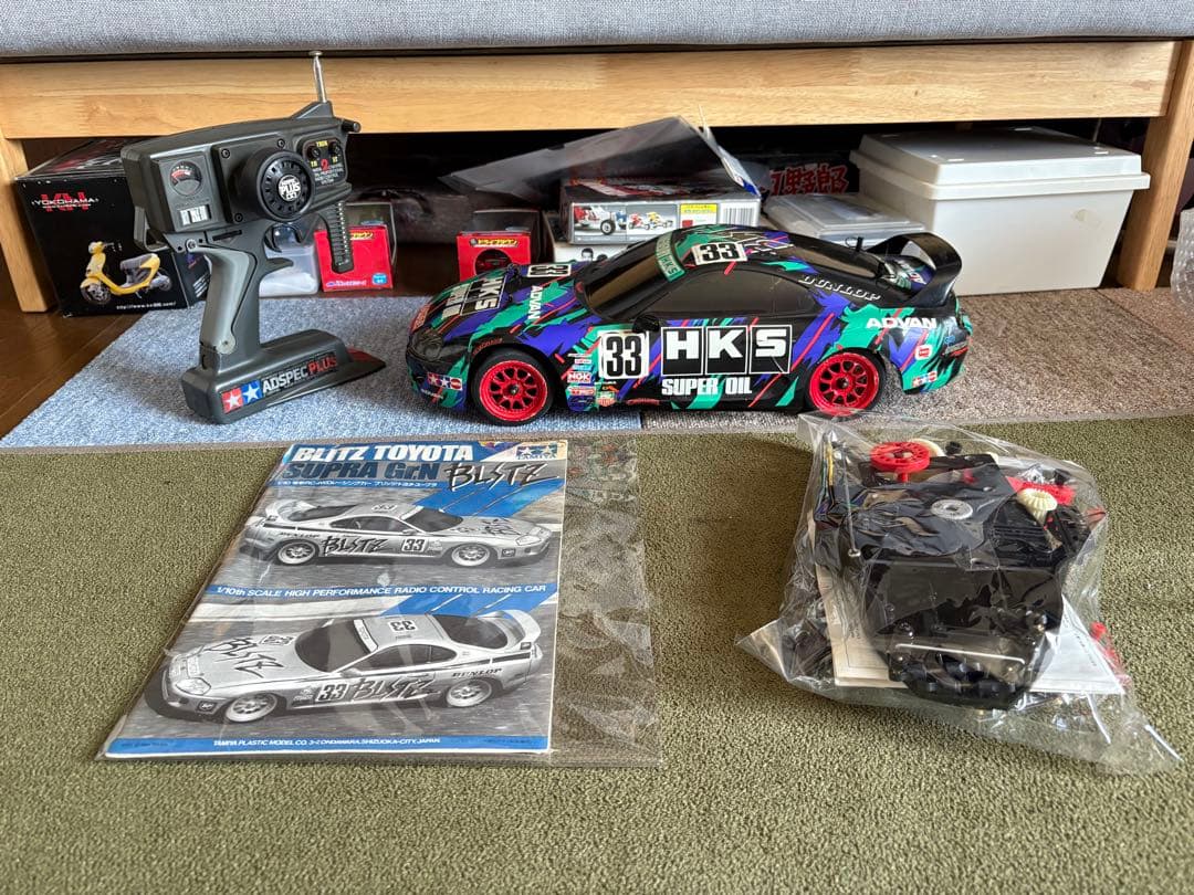 タミヤ　TA02？　スープラ　当時物　アドスペックプラス　まろ