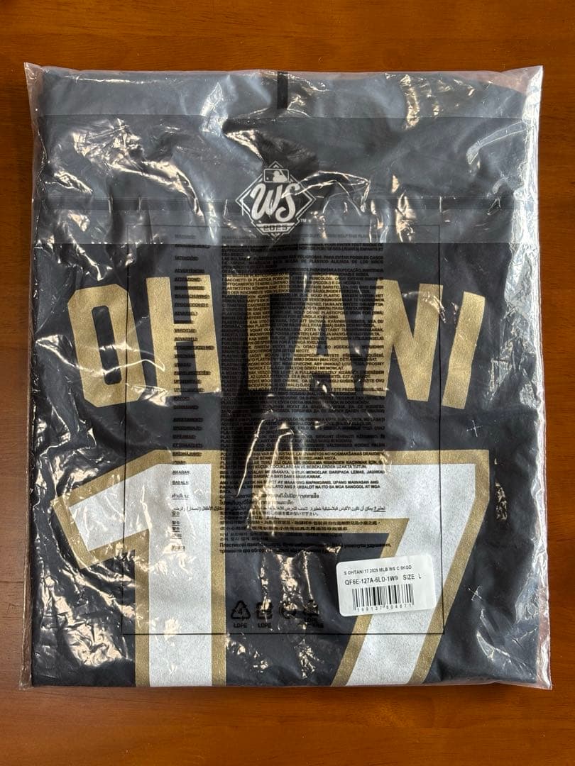 大谷翔平 ロサンゼルスドジャース 2025ワールドシリーズ優勝記念Tシャツ　L