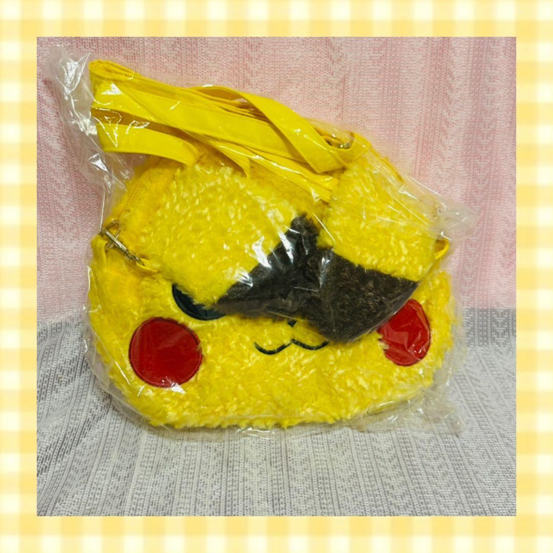 ポケットモンスター　ピカチュウ 3WAYバッグ ぬいぐるみフェイス