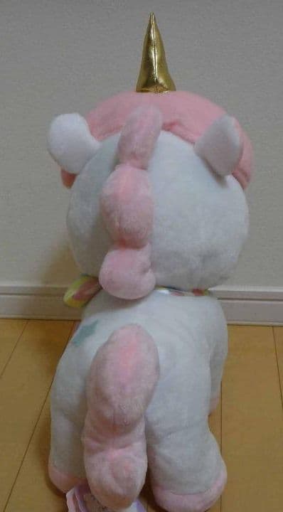 ユニコーンのコニー ゆめかわリボン ローズ　BIG ぬいぐるみ　ピンク