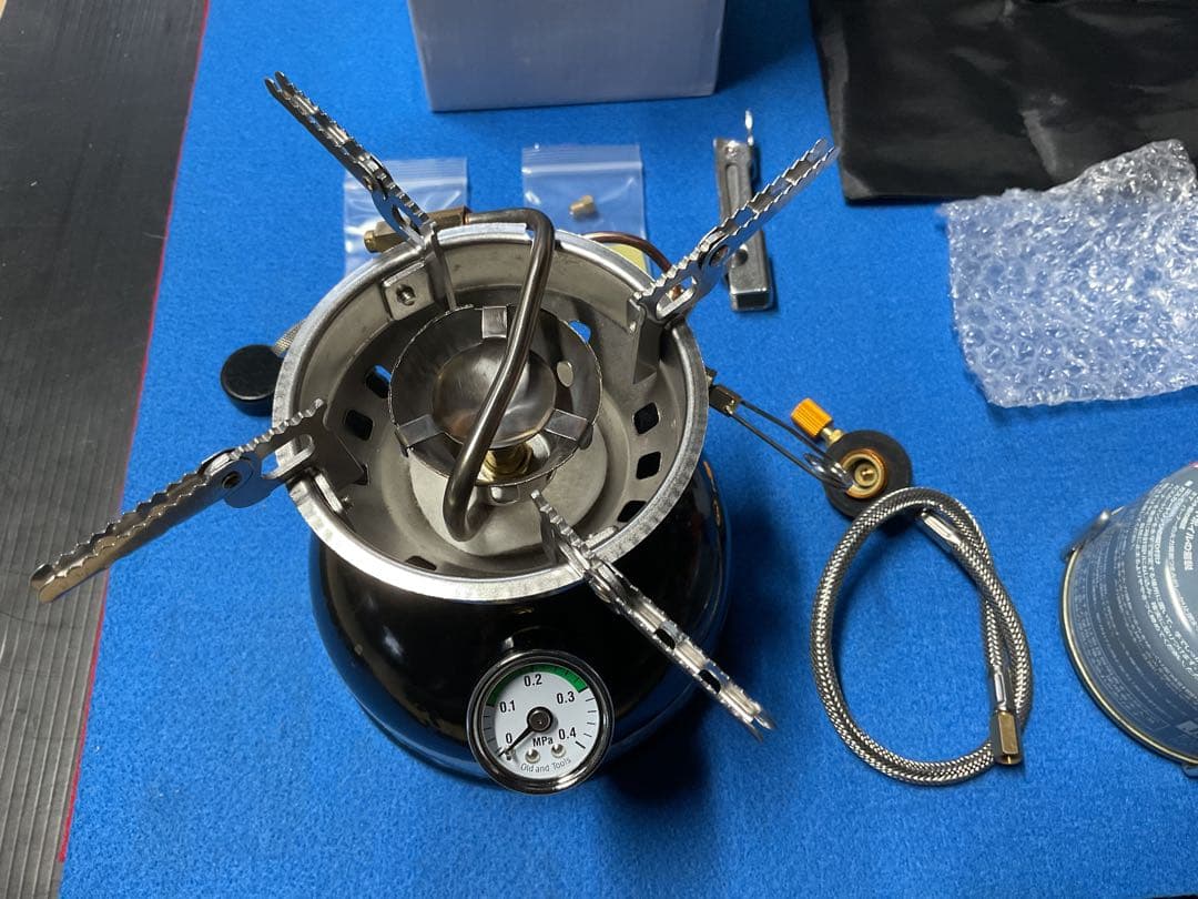 HEIYEマルチ燃料仕様タンク一体式ストーブと追加付属品新品未使用豪華セット