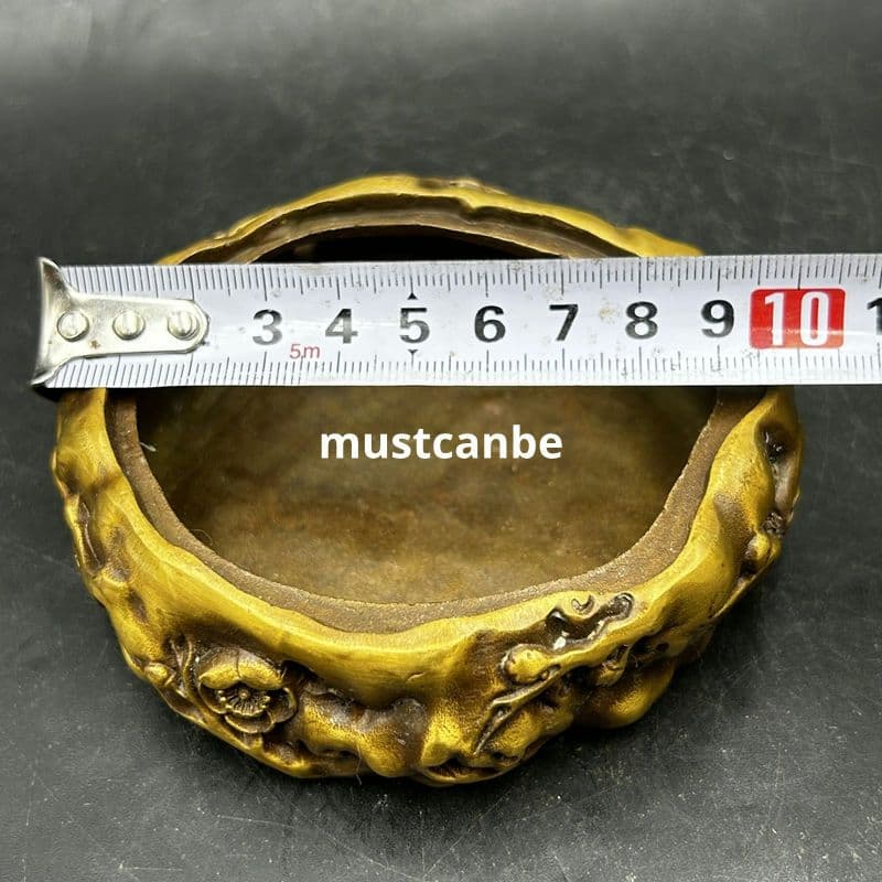 銅 細工 梅花狐薫る香炉 灰皿 茶道具 香道具 九尾狐 装飾品 工芸品置物