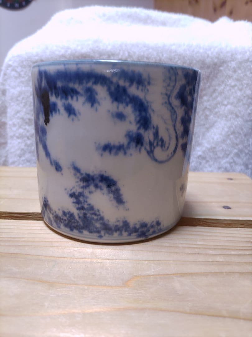 古伊万里 染付 雲龍文香炉 　？？