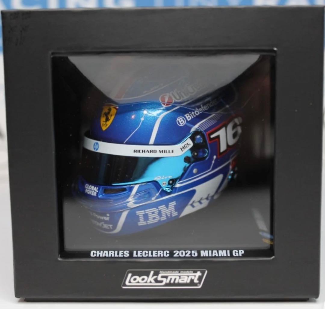 1/5 ヘルメット フェラーリ シャルル ルクレール 2025年 マイアミGP