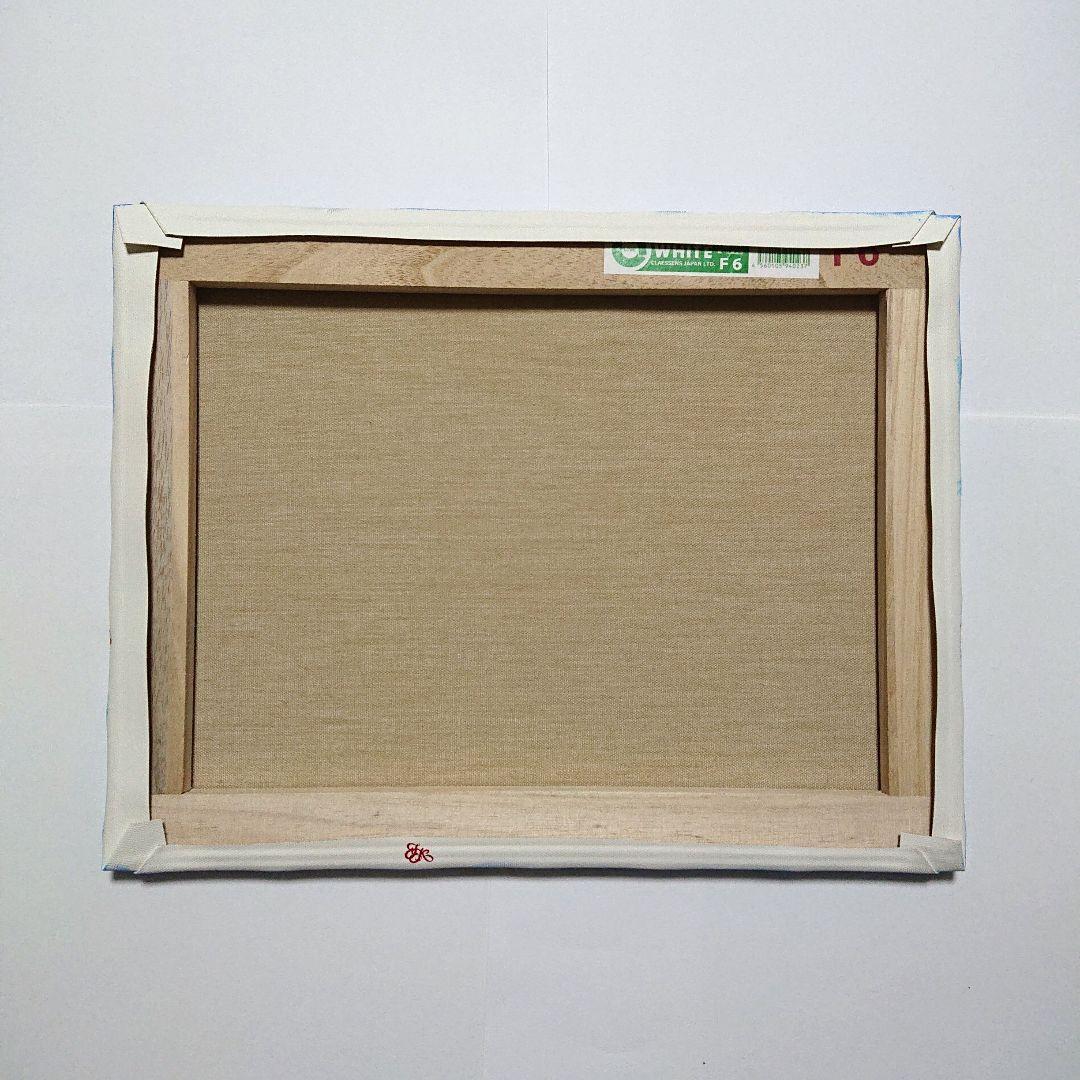 【モンサンミッシェル】アクリル画 F6 風景画 絵画