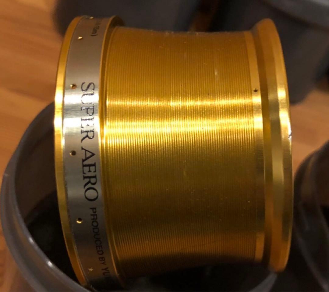 総額５０万‼️シマノ 最高峰スーパーエアロチタニウム右巻き3台　夢屋スプール6個付