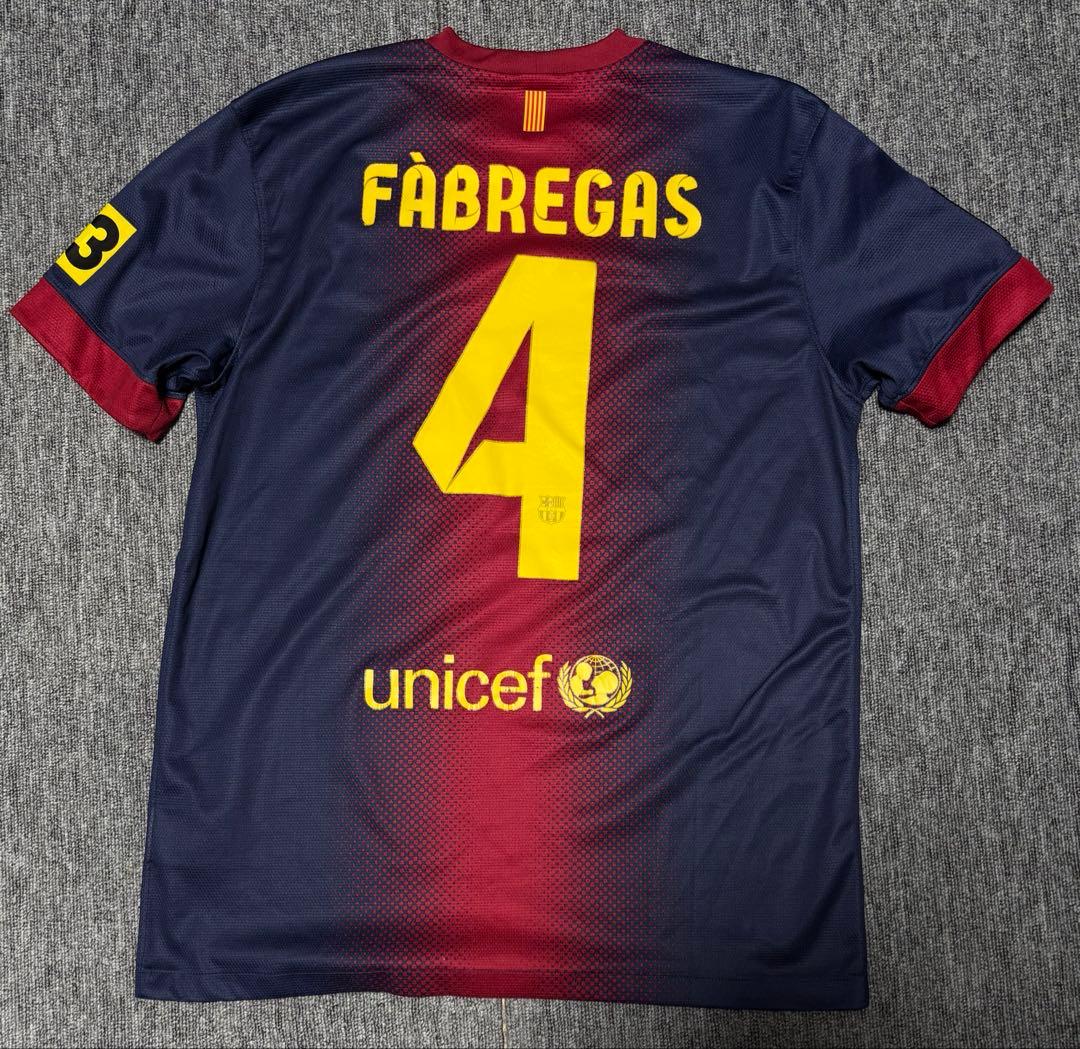 NIKE バルセロナ　ユニフォーム　セスクファブレガス　FCB シャツ 4番