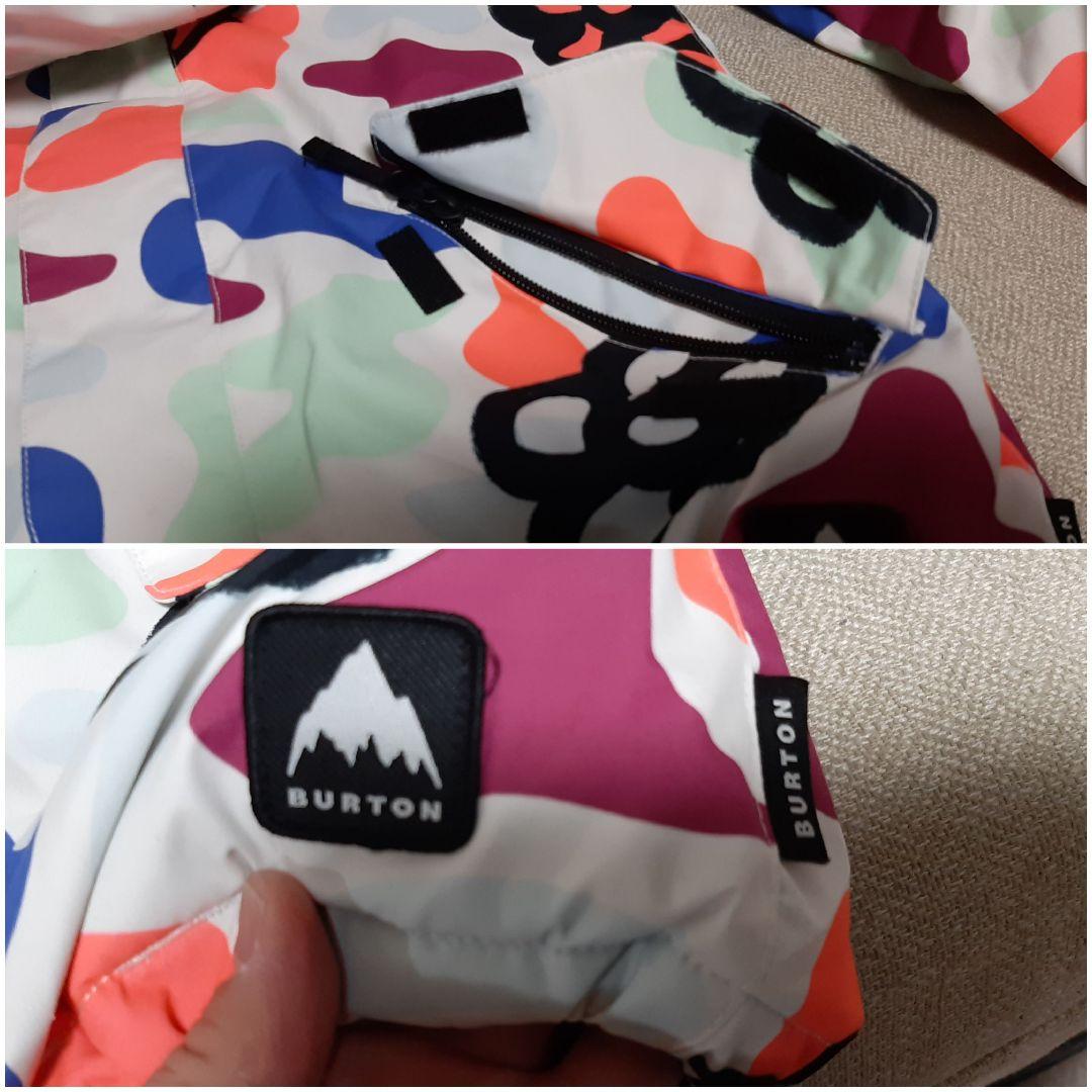 美品　キッズ　BURTON スノーウェア S 花柄 撥水 防寒