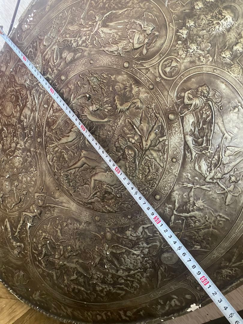 ミルトンの盾　壁掛け　特大　石膏