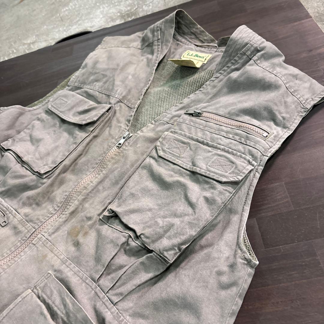 7AS6 90's L.L.Bean フィッシングベスト　ミリタリーベスト　M
