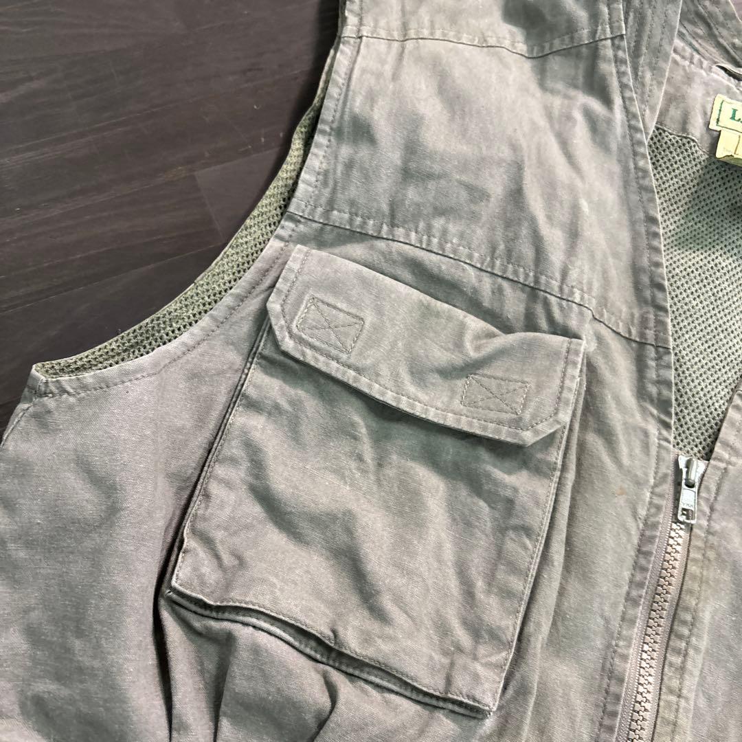 7AS6 90's L.L.Bean フィッシングベスト　ミリタリーベスト　M