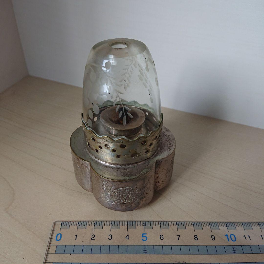 オイルランプ　灯油ランプ　フランスアンティーク