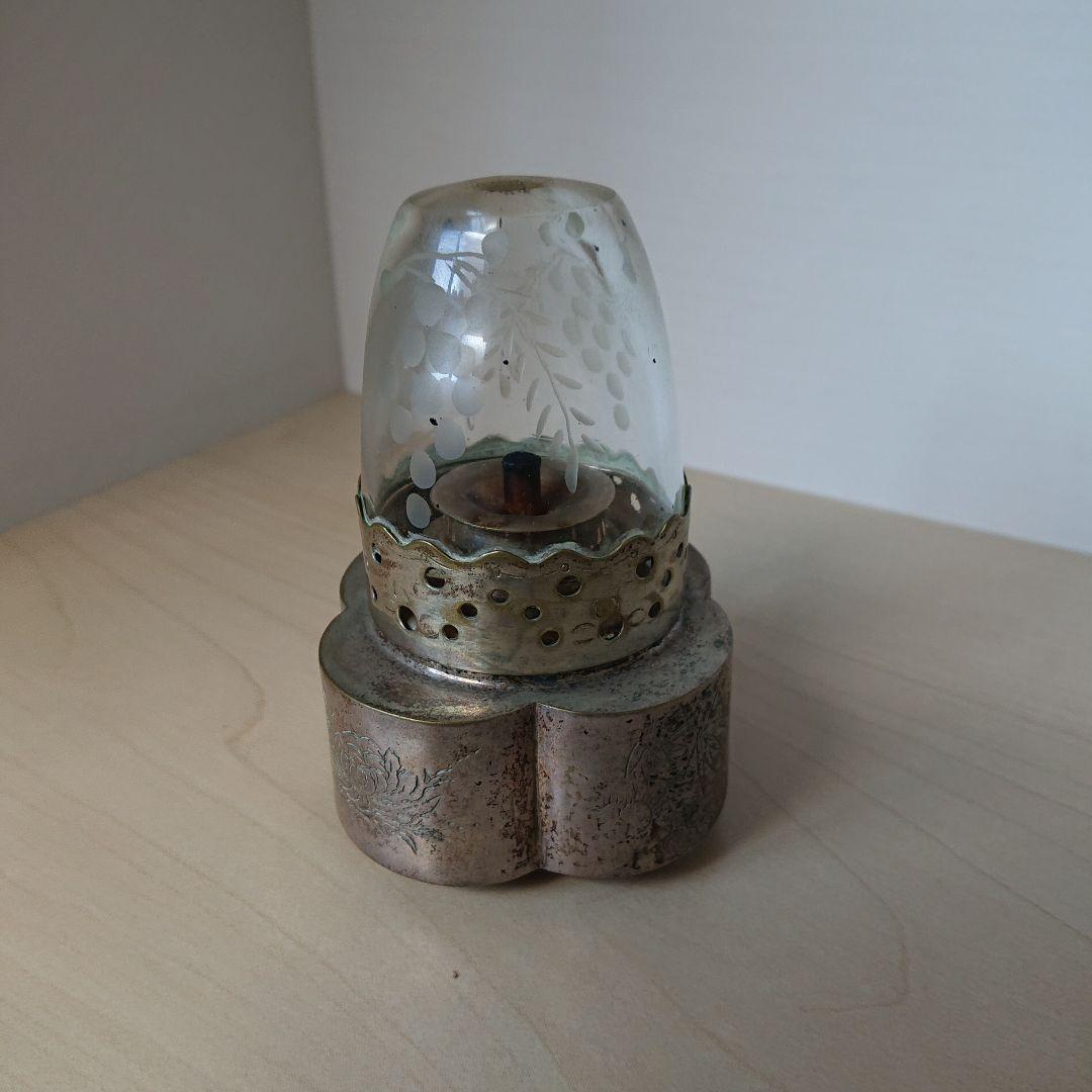 オイルランプ　灯油ランプ　フランスアンティーク