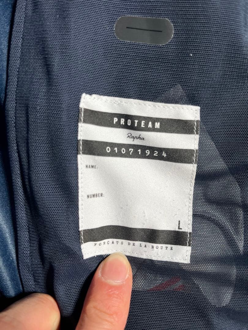 rapha ラファ プロチーム　ロングスリーブサーマルジャージ　ネイビー　L