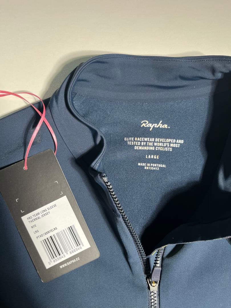 rapha ラファ プロチーム　ロングスリーブサーマルジャージ　ネイビー　L