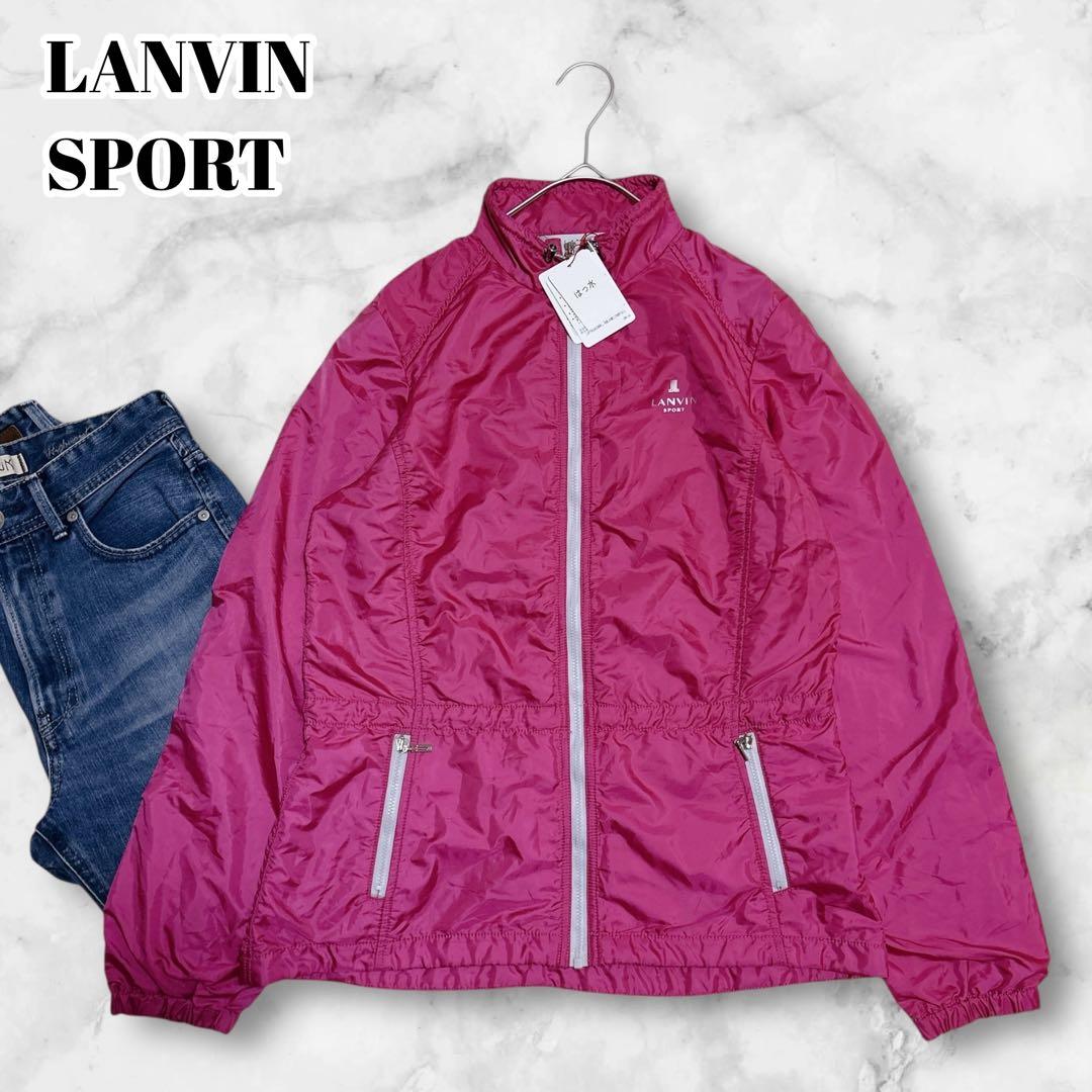 新品✨ランバンスポール（38）ナイロンジャケット　ゴルフ　撥水　ドローコード