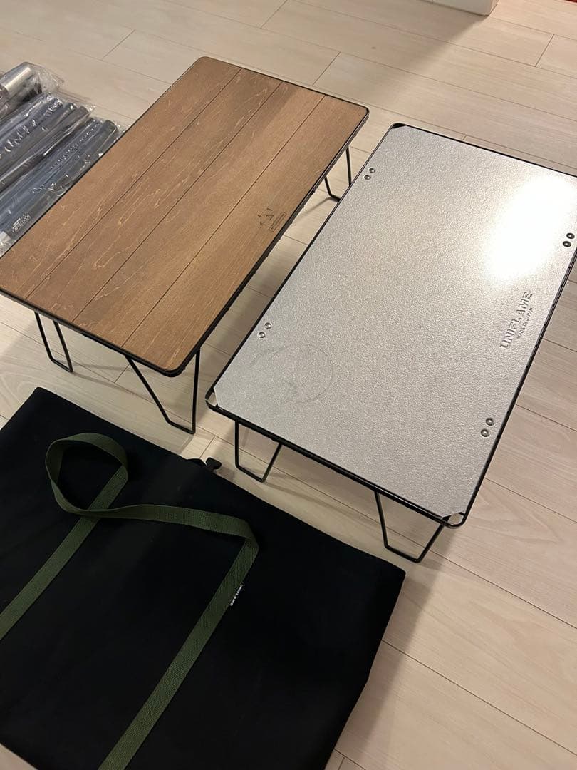 ユニフレーム(UNIFLAME) フィールドラック ブラック 2個　専用ケース