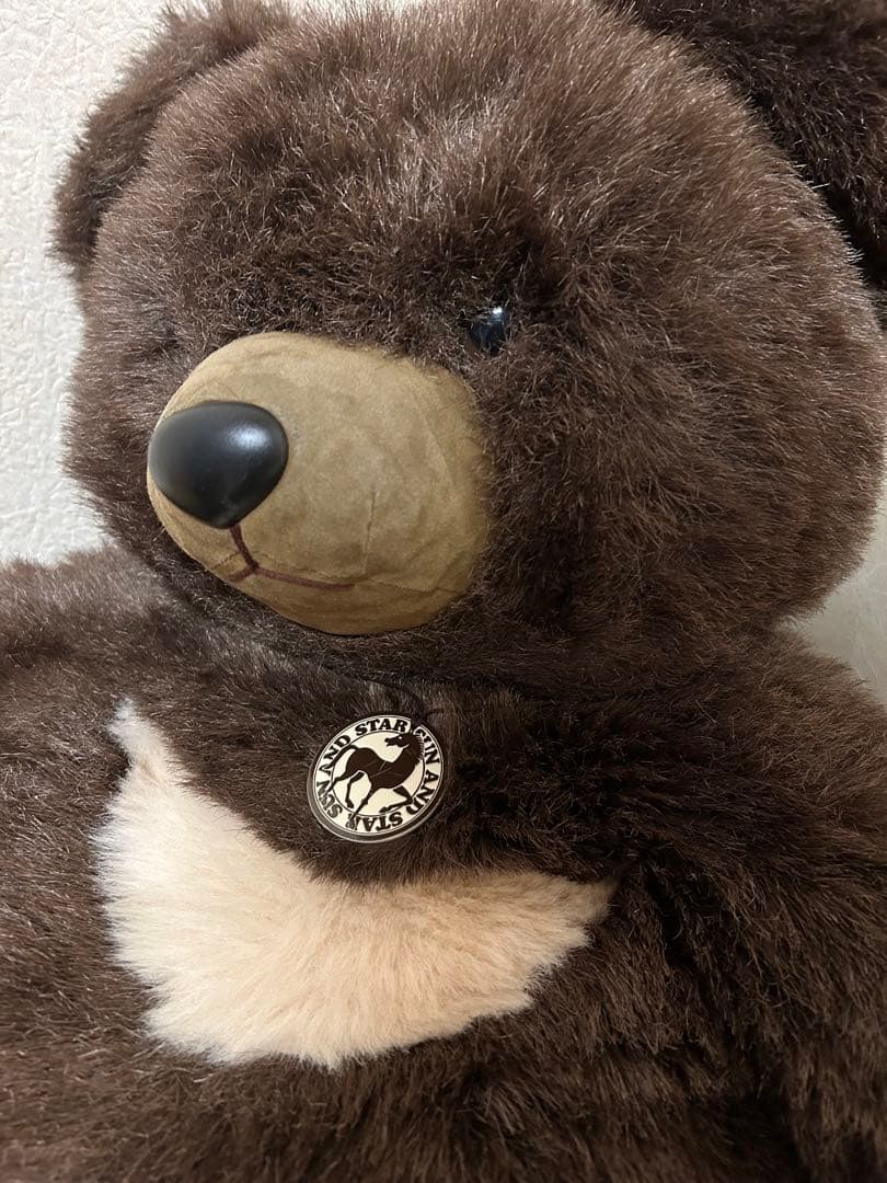 サンアンドスター ツキノワグマ くまのぬいぐるみ レトロ ビンテージ 約70cm