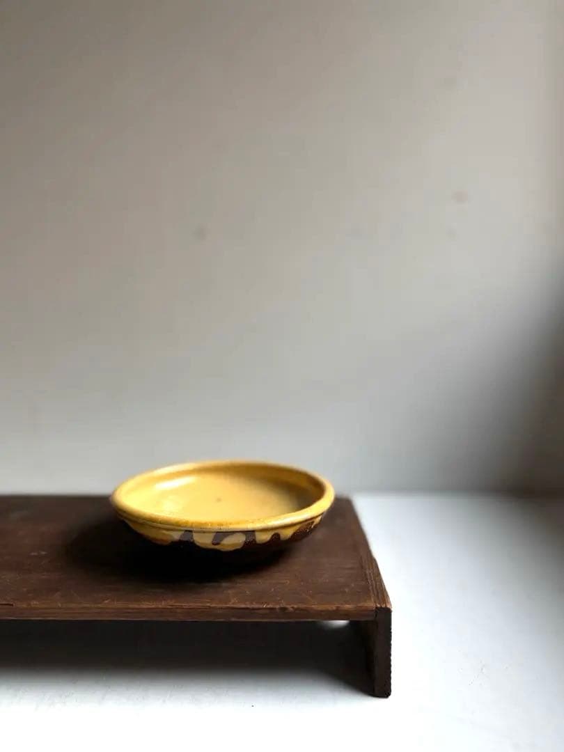 763 骨董 アンティーク 布志名焼 ガレナ釉皿 5点 民芸 柳宗悦 美品 明治